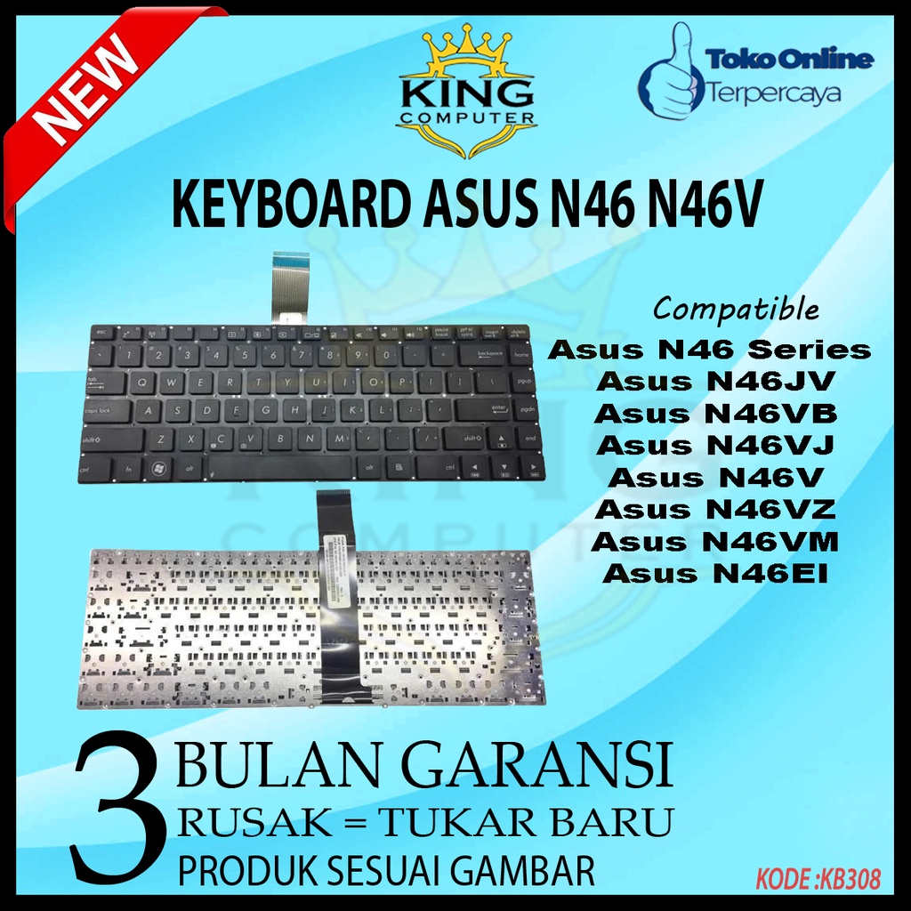 Keyboard Asus N46, N46VM, N46VZ, N46VB, N46VJ series