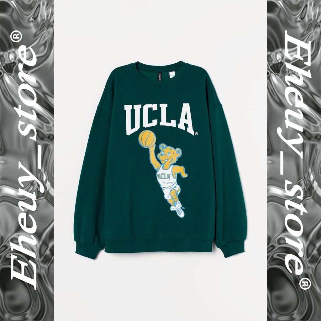 Crewneck H*M Ucla Original Crewneck UCLA HnM Sweater ucla hitam hijau abu abu crewneck ucla hnm UCLA