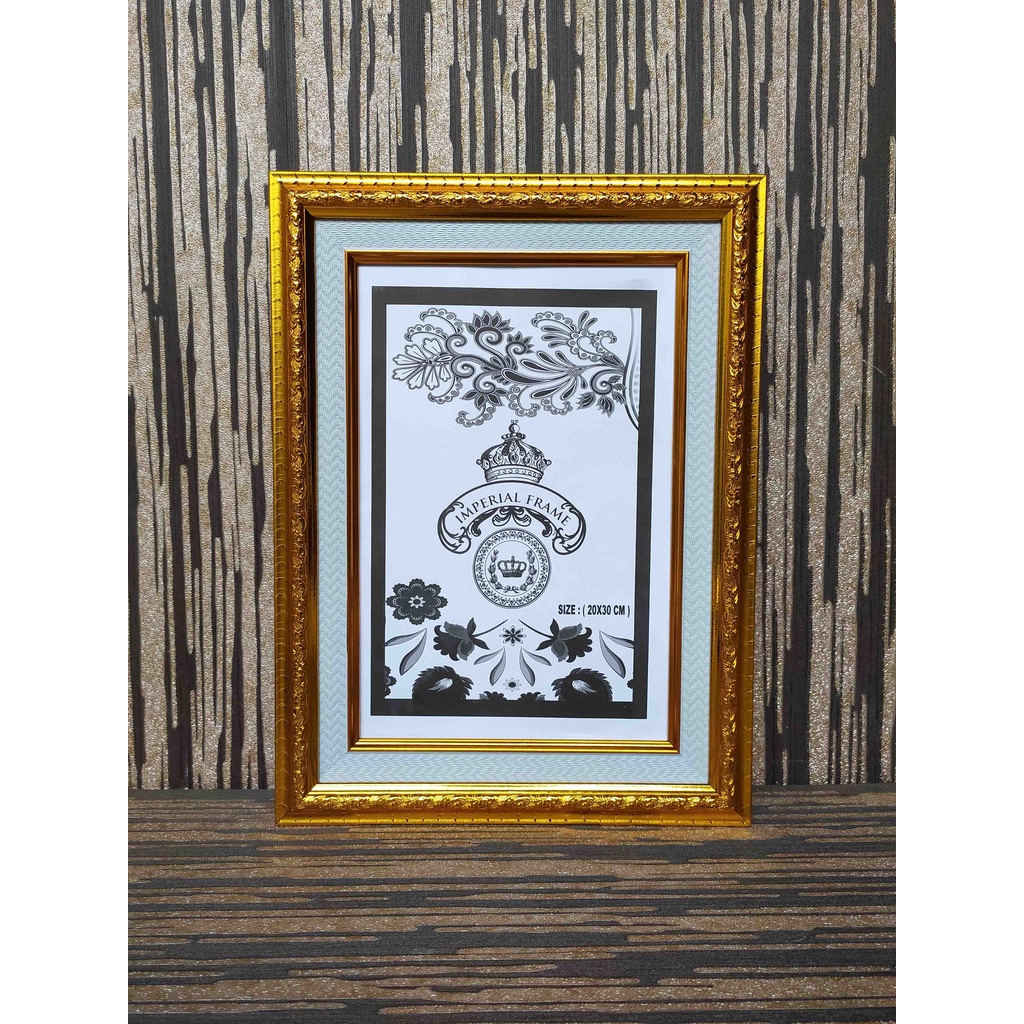 Bingkai Frame Pigura A4 ( 21x30 cm ) S01 Linen/Kaca