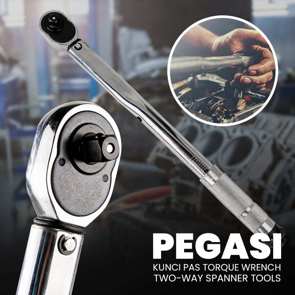 PEGASI Kunci Pas Torque Wrench Two-way Spanner Tools Model - MXT-372B