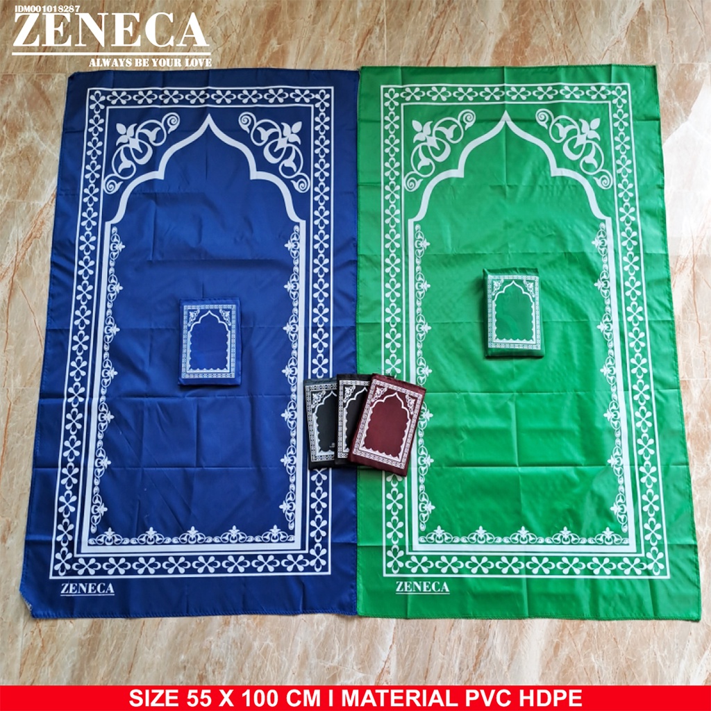 Sajadah Traveling Prayer Rug Anti Air Bahan PVC HD Ukuran 55 x 110 CM