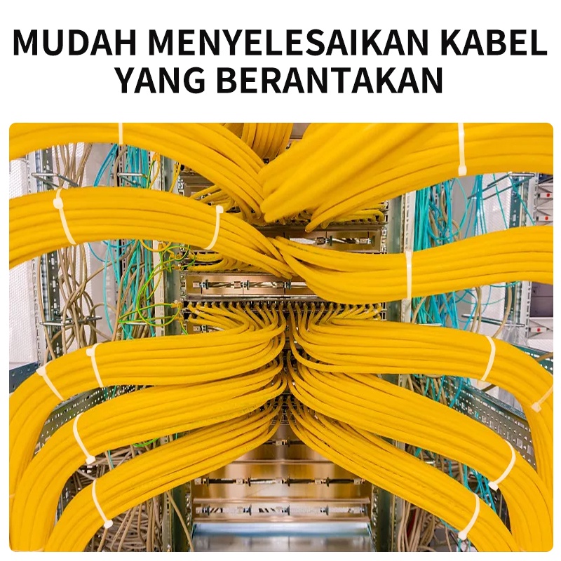 ISKU Kabel Ties Pengikat Nilon Ikatan Kabel Tis PA66 Cable Ties isi 100pcs 2.5*(100 150 200mm) 3.6*(200 250 300mm) Bahan Ramah Lingkungan Kabel Tali Ties EKONOMIS MURAH