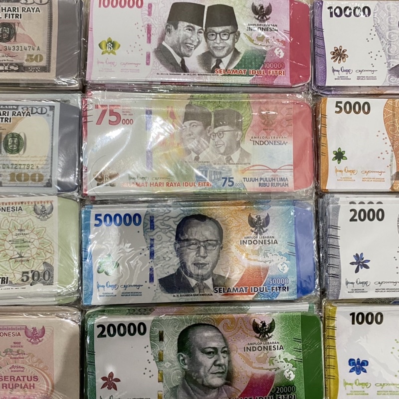 

Amplop lebaran variasi UANG MAINAN | tanpa dilipat