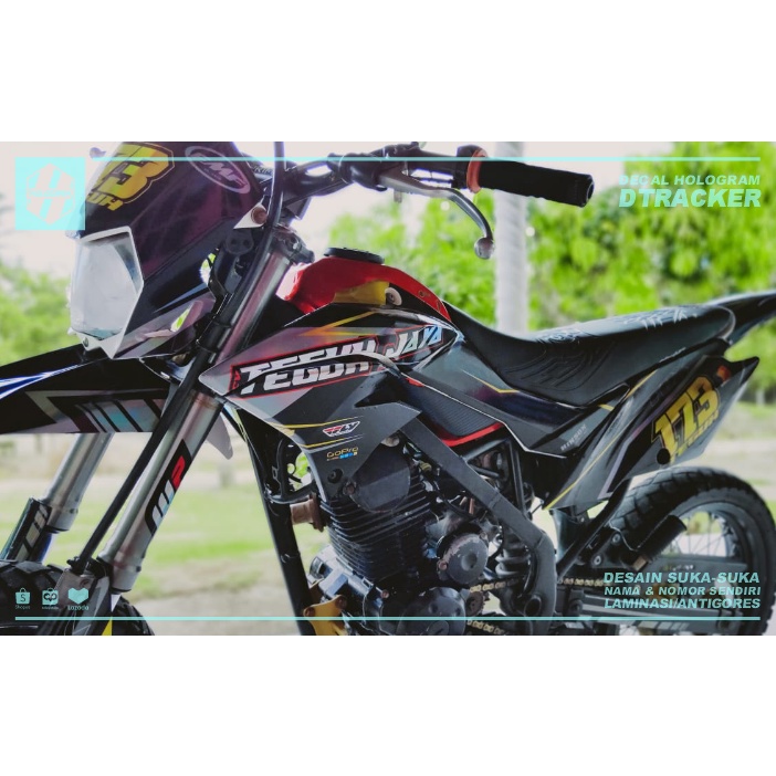 DECAL HOLOGRAM DTRACKER FULLBODY (001) DEKAL STIKER PELANGI STICKER BUNGLON DTX 150 SE 2016 2017 201