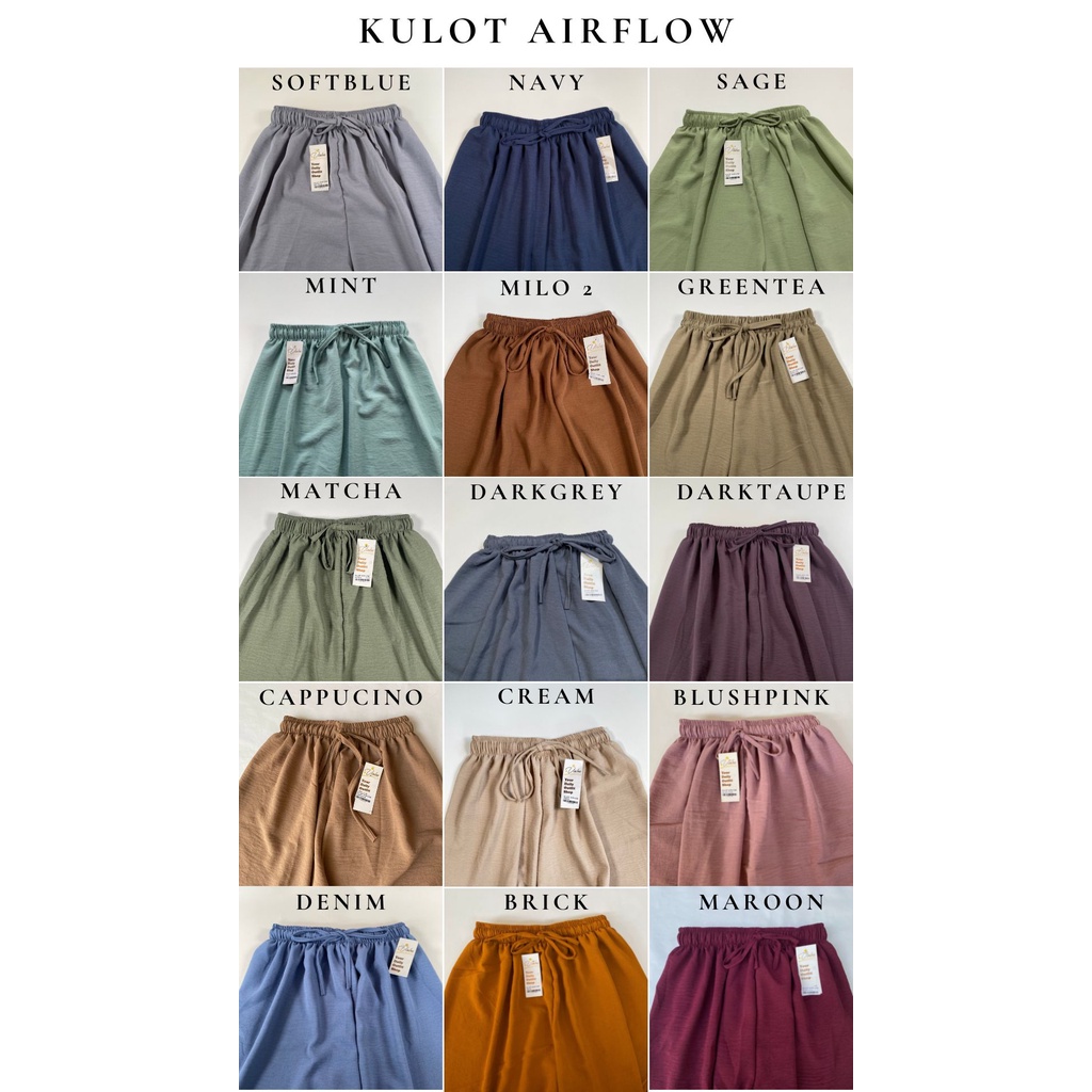 KULOT CRINCLE AIRFLOW HIGHWAIST LOOSE PANTS PREMIUM