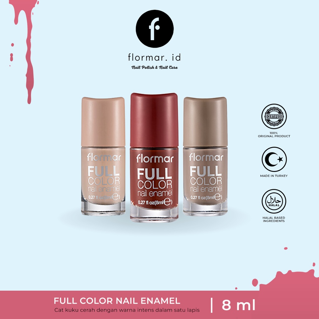 Jual Kutek Flormar Full Color Nail Enamel Fc Fc Fc Fc Fc