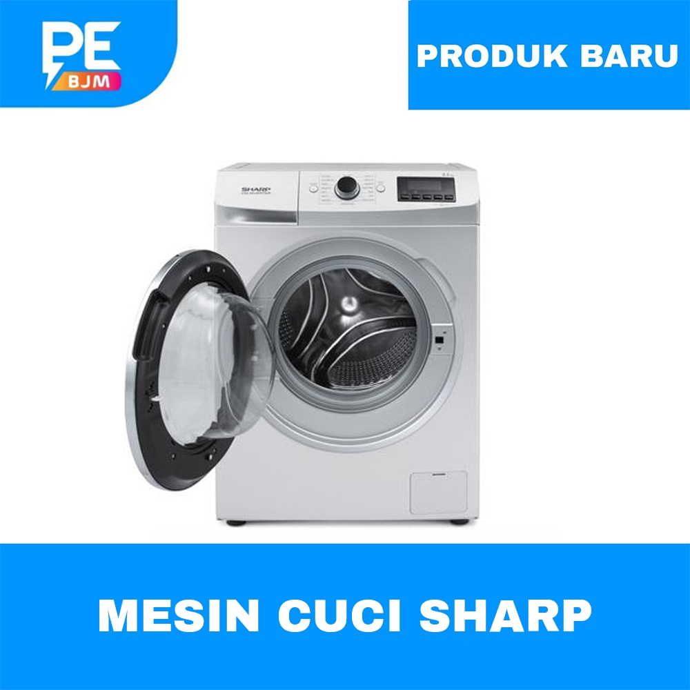 MESIN CUCI SHARP 9.5 KG FRONT LOADING ES-FL1491-XW