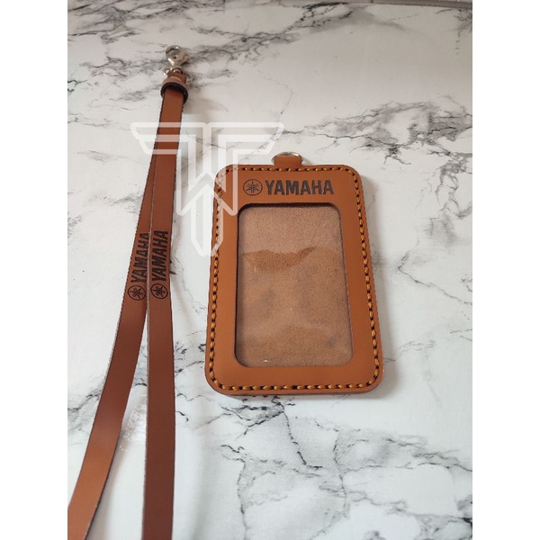 

Id card holder kulit / name tag holder polos dan custom persahaan