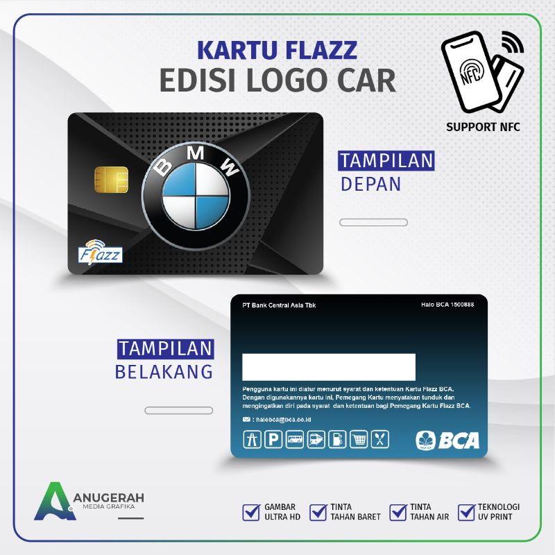 Kartu Flazz BCA Gen 2 Logo Premium