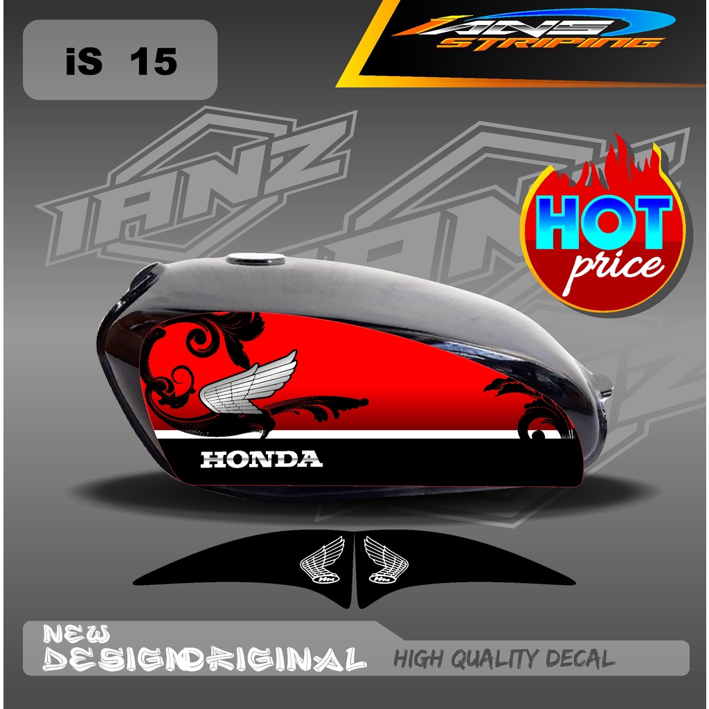 STIKER CUTOM STRIPING CB 100 STANDART / STIKER CB 100 HOLOGRAM DAN NON HOLOGRAM  IS15