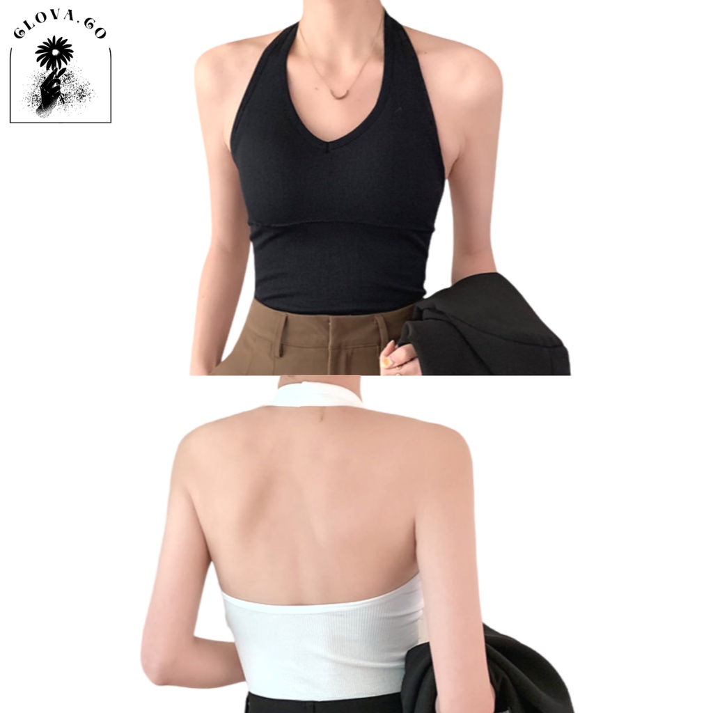 CLOVA BR183 Tank Top Wanita Korean Sexy Tanpa Kawat Tanktop Premium Import