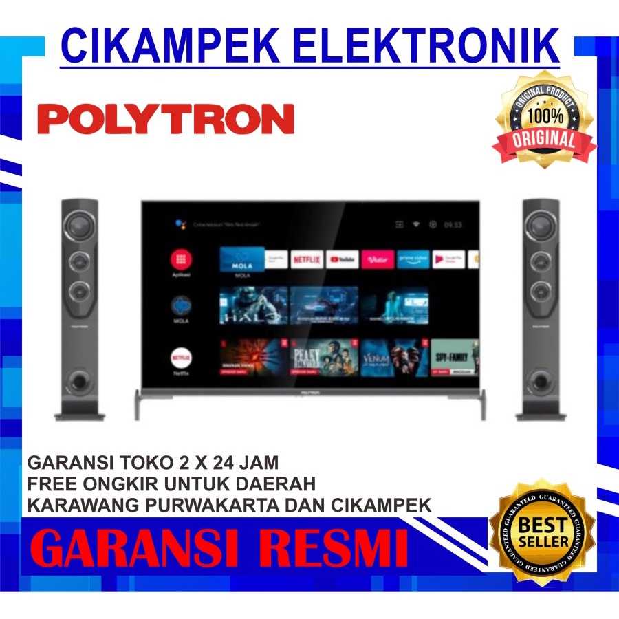 TV LED POLYTRON PLD 43TAG5959 ANDROID TV 43 INCH CINEMAX