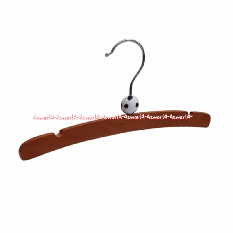 Stora Wood Ball Hanger Set 3pcs Gantungan Baju Pakaian Pengait Warna Coklat Hiasan Bola Hangers Kayu Besi Store Krisbow