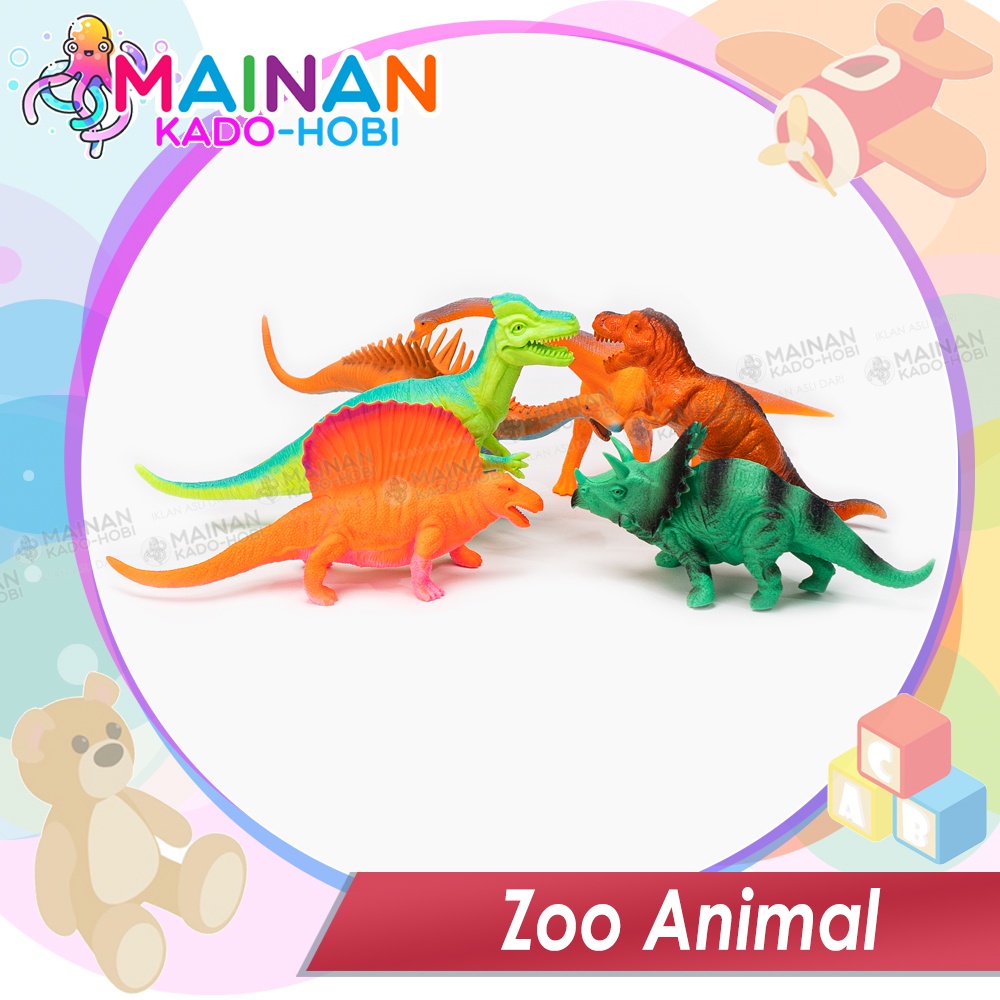 COD GRATIS ONGKIR HADIAH GIFT KADO SET MAINAN ANAK MINIATUR DINOSAURUS ZOO ANIMAL TOYS