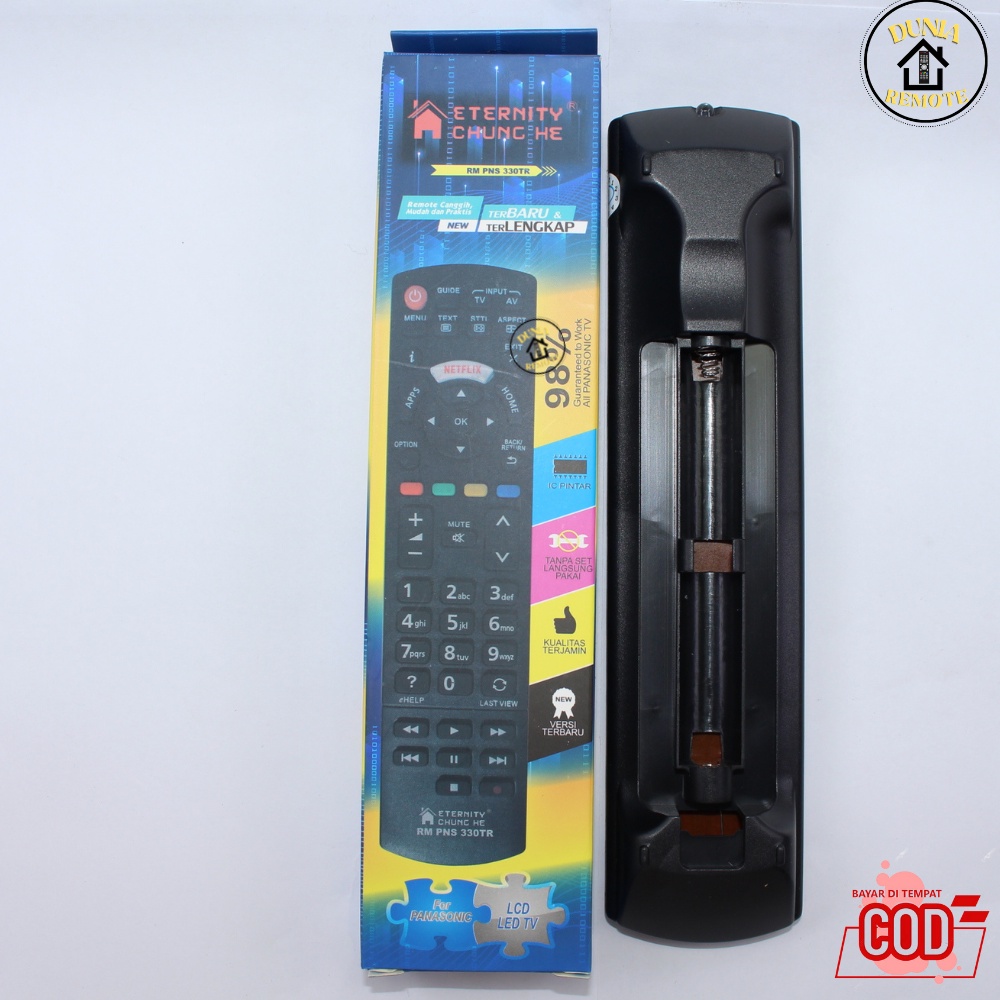 Remote TV Panasoni PNS 330tr Android Smart TV Multi LCD LED Universal Chunghe youtube netflix