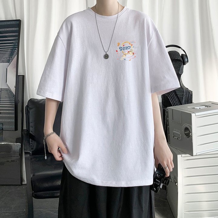 RDGF official shop kemeja leher bulat kaos cotton baju kaos oversize Kaos Pria 2023 kaos hitam oversize PRIA &amp; WANITA (UNISEX)