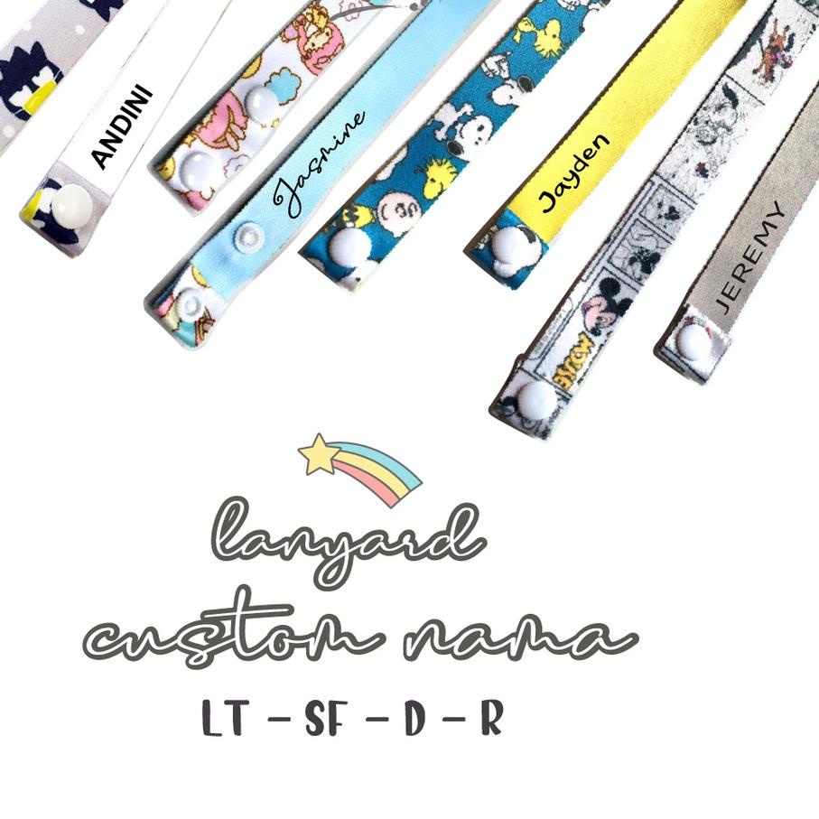 

Flash Sale - STRAP MASKER/ TALI MASKER / KALUNG MASKER LT/D/SF/R - 2 SIDE (CUSTOM NAMA)