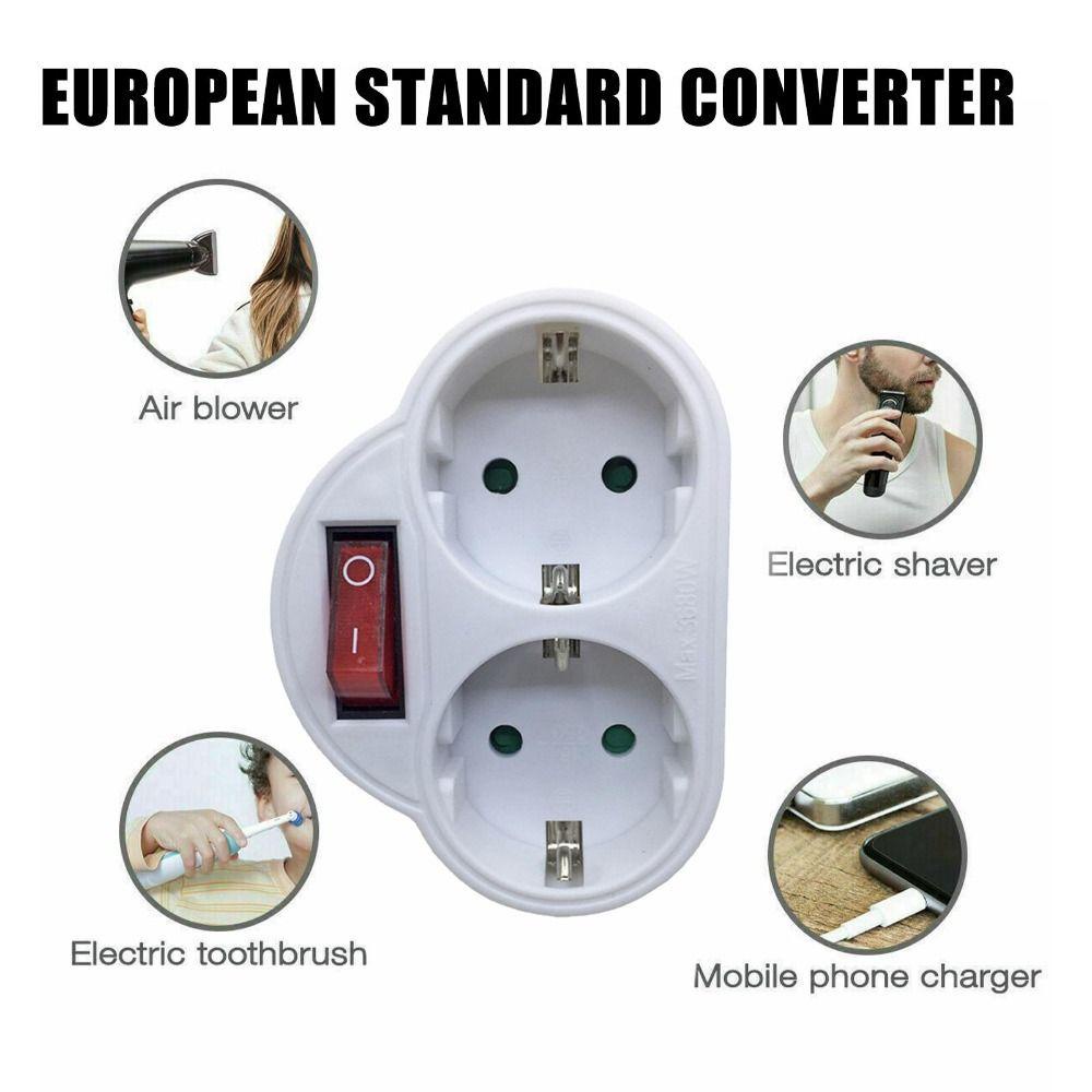 POPULAR Stop Kontak Listrik Awet Dengan Saklar 250V 16A EU Standard