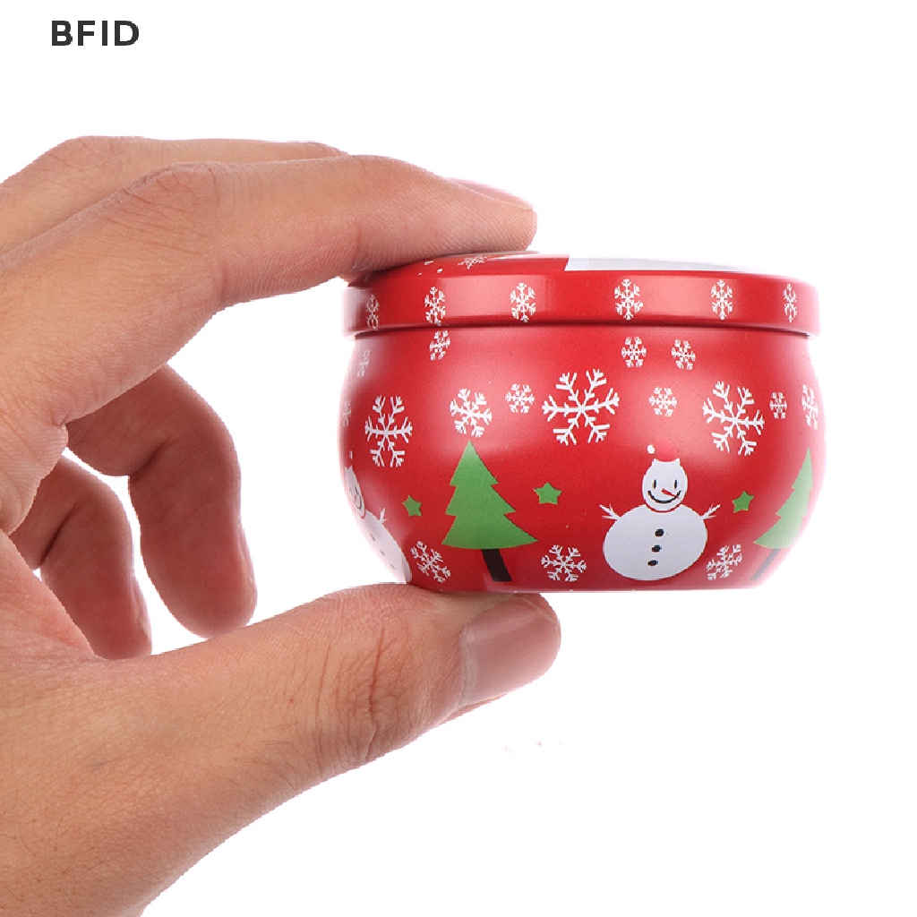 [BFID] 2.2oz Natal mini box Sealed jar packing Kotak Perhiasan candy box storage [ID]