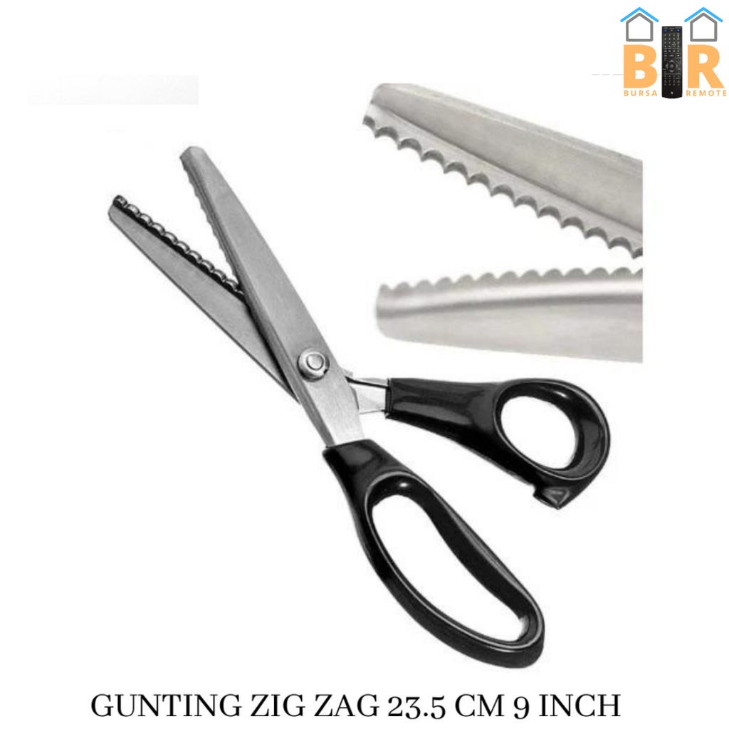 

SIS Gunting Zzag Stainlees Steel Gelombang Geri Untuk Menggunting Kain 3MM