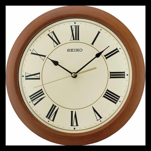 Jam Dinding Seiko QXA713T QXA713 WOODEN CASE JAPAN ORIGINAL SEIKO