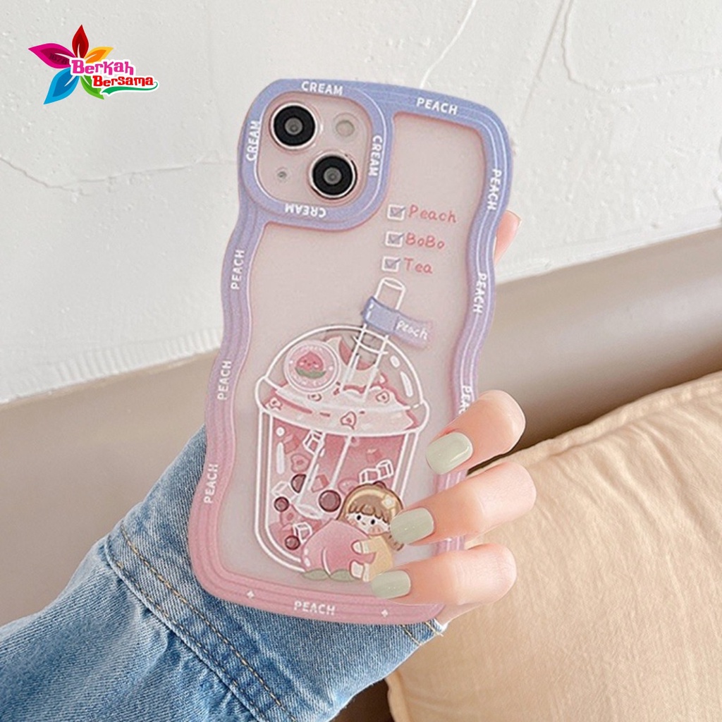 SS132 CASING SOFTCASE PEACH BOBA TEA FOR OPPO A3S A1K A5S  A7  A12  F9  A11K A15  A15S  A35 A16  A16S A17  A17K A36  A76 A37  NEO 9 A39  A57 LAMA A5  A9 A52  A92 A53 A33 2020 A54 A55 4G A57 2022 A77S A78 A58 A38 A18 4G  BB7582