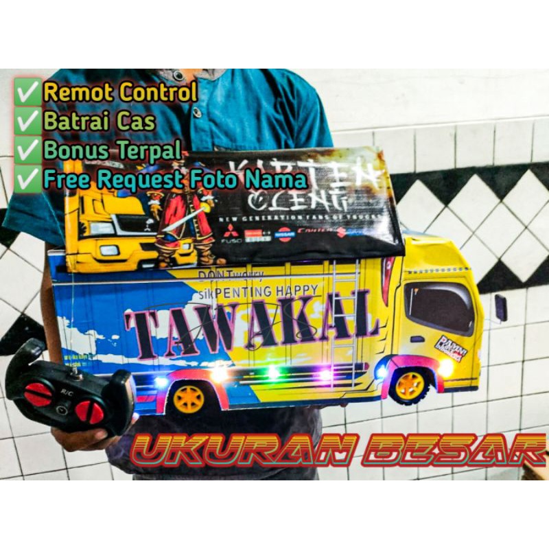 Rc Truk Besar JUMBO Remot control Free request foto dan nama UK 45CM