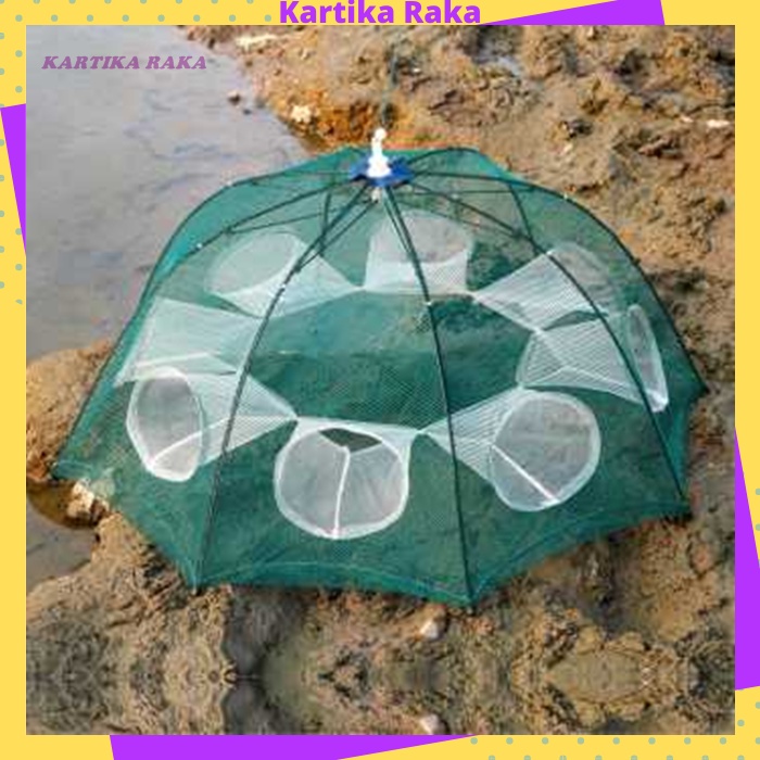 KR Jaring Pancing Ikan Hexagonal 8 Hole Fishing Net Trap Cage