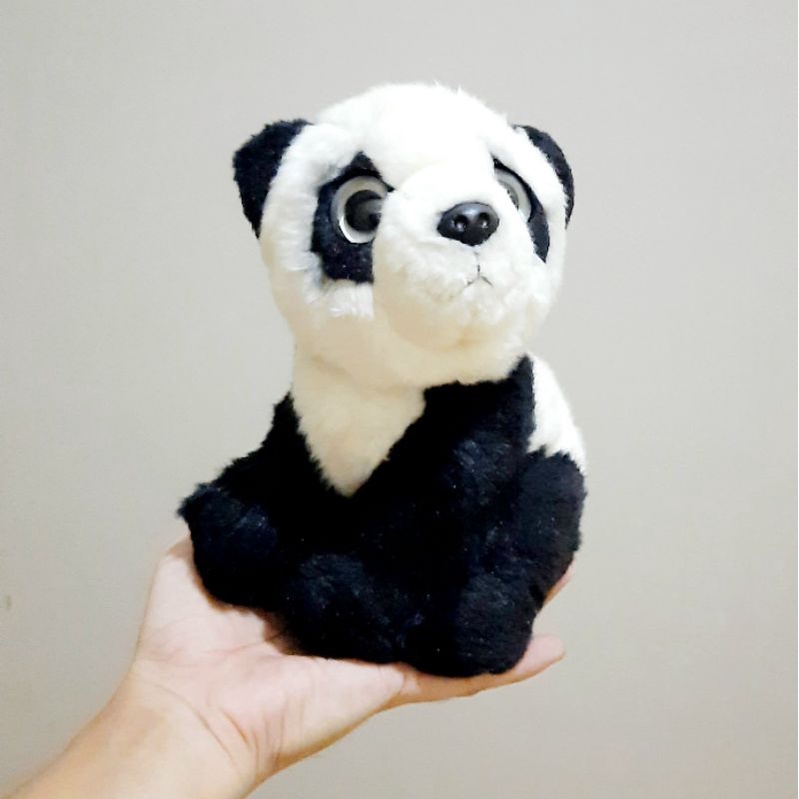 Boneka Panda Mata Belo Lucu Imut Size 15 cm/ Boneka Panda