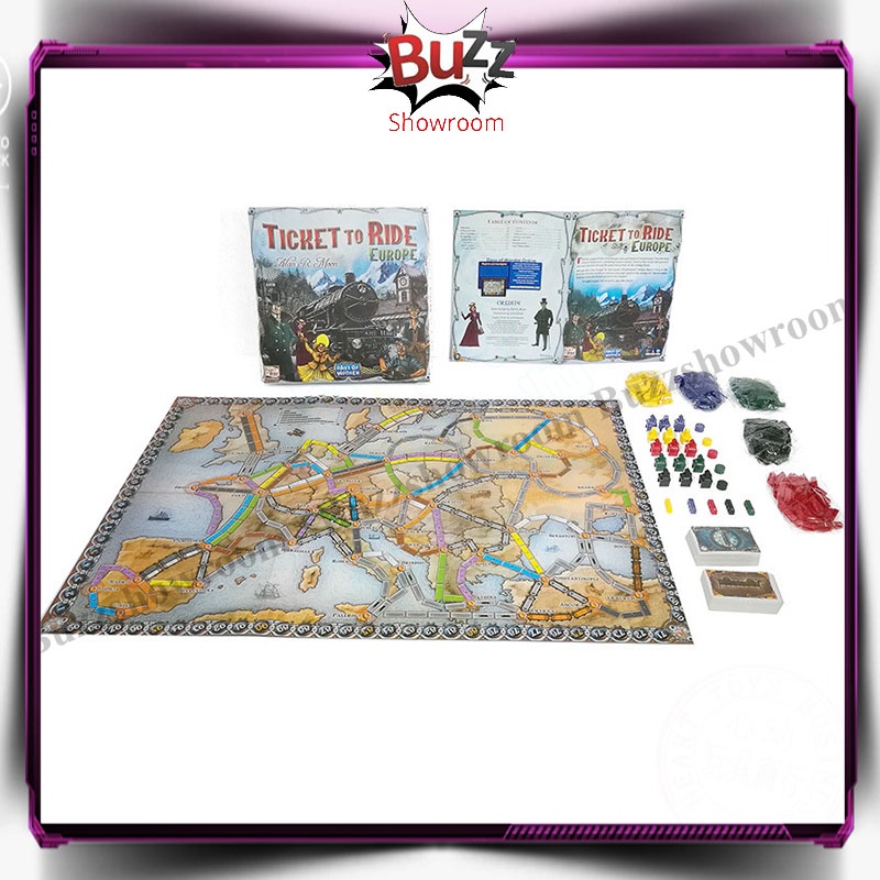 Ticket To Ride Europe Eropa board game