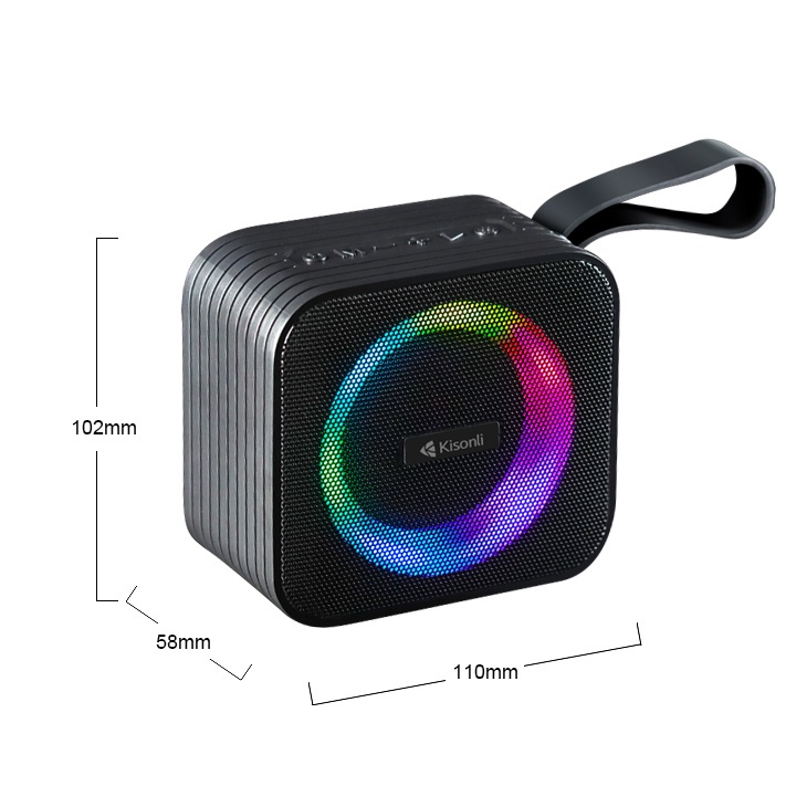 Speaker S13 Kisonli Bluetooth 5.0 8W RGB Light Rhyme Garansi Resmi 1 thn - XOBOX