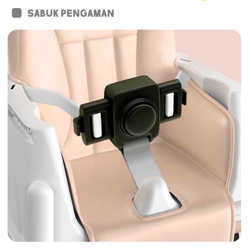 SYH Mall GOJEK TERLARIS Sugar baby Chair /kursi makan untuk baby MULTIFUNGSI /Chair Klassic Chair KURSI makan BAYI 4IN1 FOLDED BOOSTER &amp; CHAIR SUGARBABY (Baby Booster &amp; High Chair)Bisa Meluncur Dengan Roda /Ketinggian Yang Dapat Disesuaikan /Dengan Piring