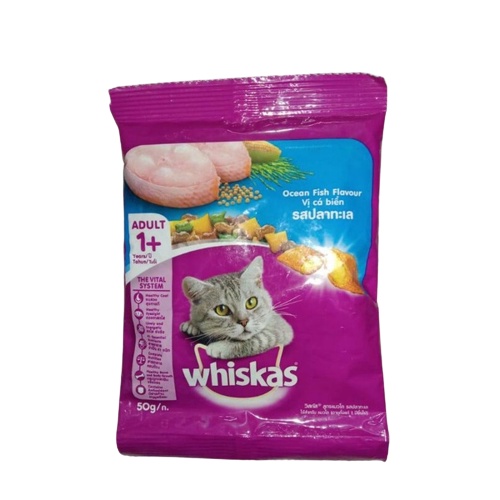 Whiskas Adult Rasa Ocean Fish 50gr