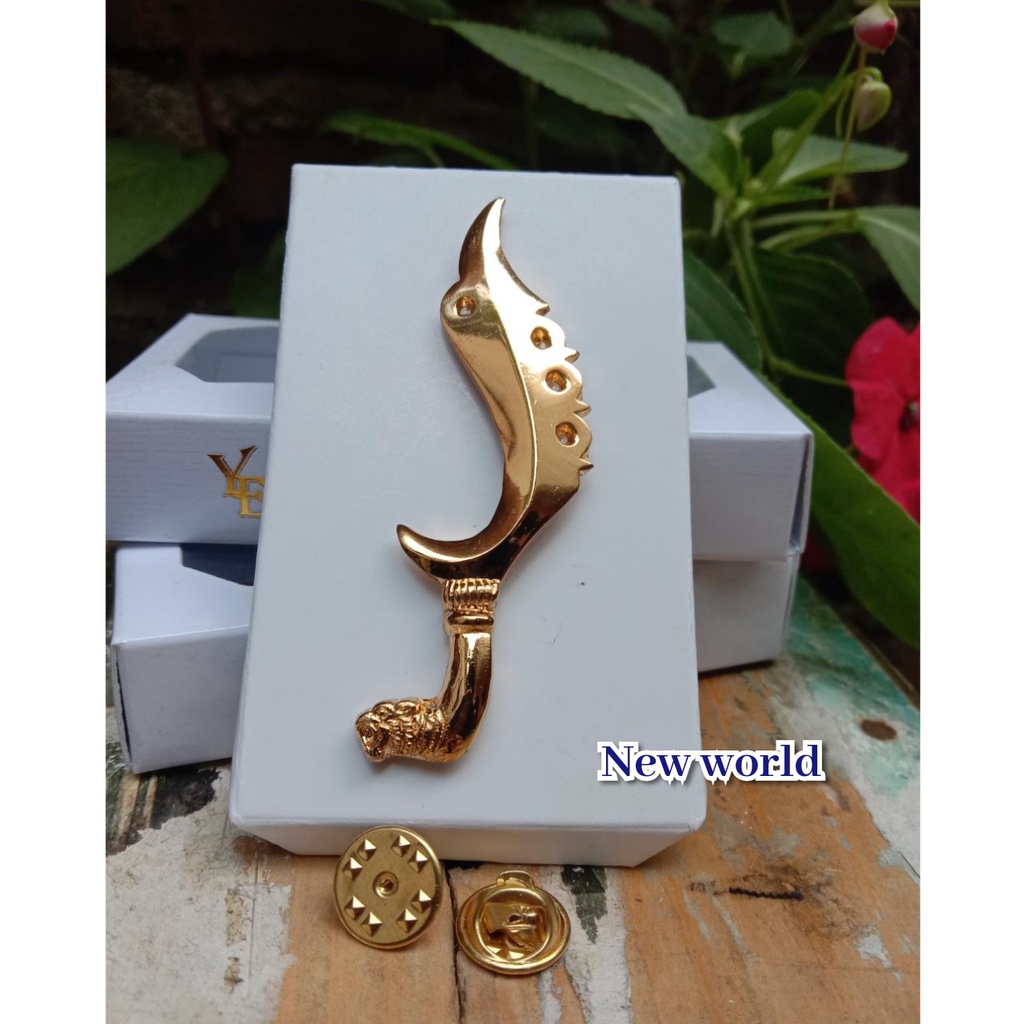 (KUJANG KASUNDAAN) PIN KUJANG EXSKLUSIF / PIN PECI / PIN IKAT KEPALA