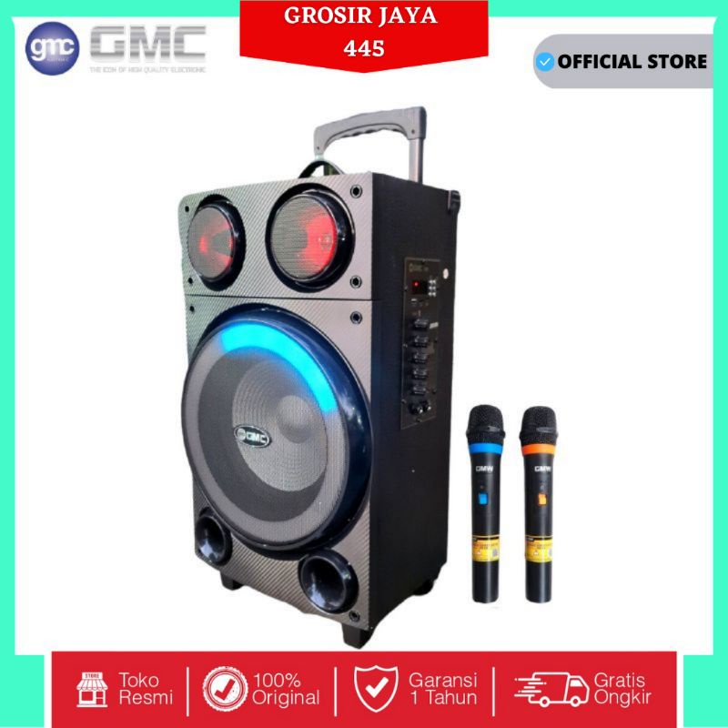 SPEAKER GMC 897L Speaker Portabel/Ampli Meeting BLUETOOTH 10 inch/ SPEAKER GMC 897L/SPEAKER GMC 897L