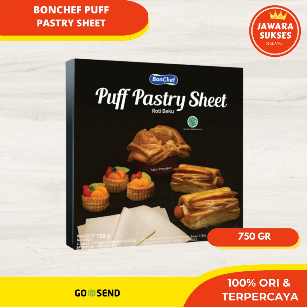

Bonchef Puff Pastry 750gr | Bonchef Kulit Pastry Sheet