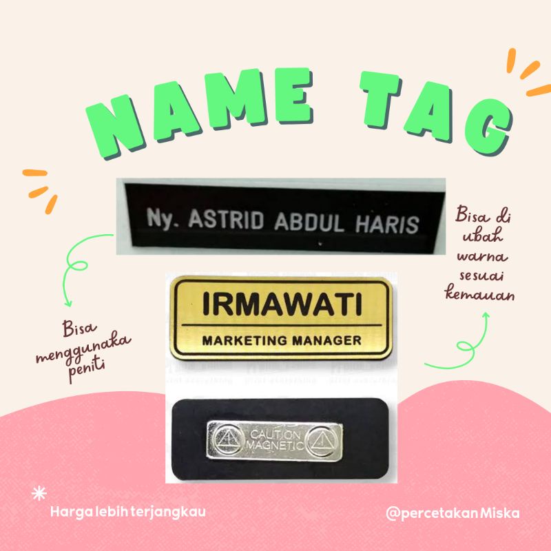 

name tag