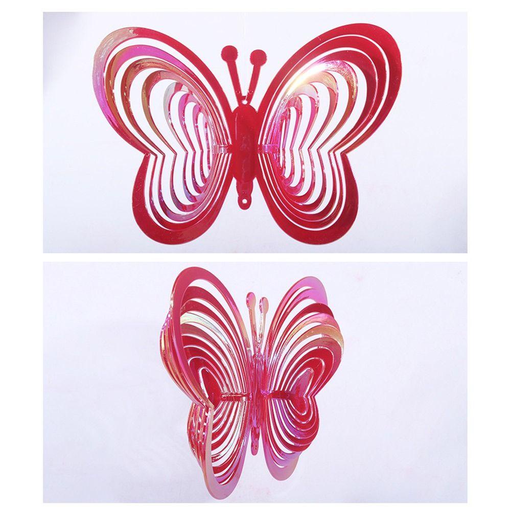 Spinner Angin Kupu Nanas Dekorasi Outdoor Taman Butterfly Reflektif