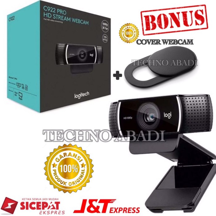 Webcam Logitech C922 Pro Stream Webcam Full Hd 1080P Garansi Resmi
