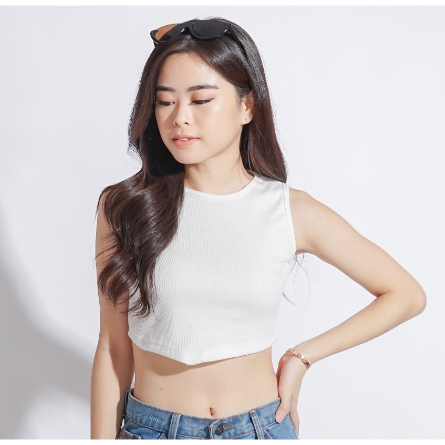CAVALU Knit Korean Tank Top Crop Top Korea 073