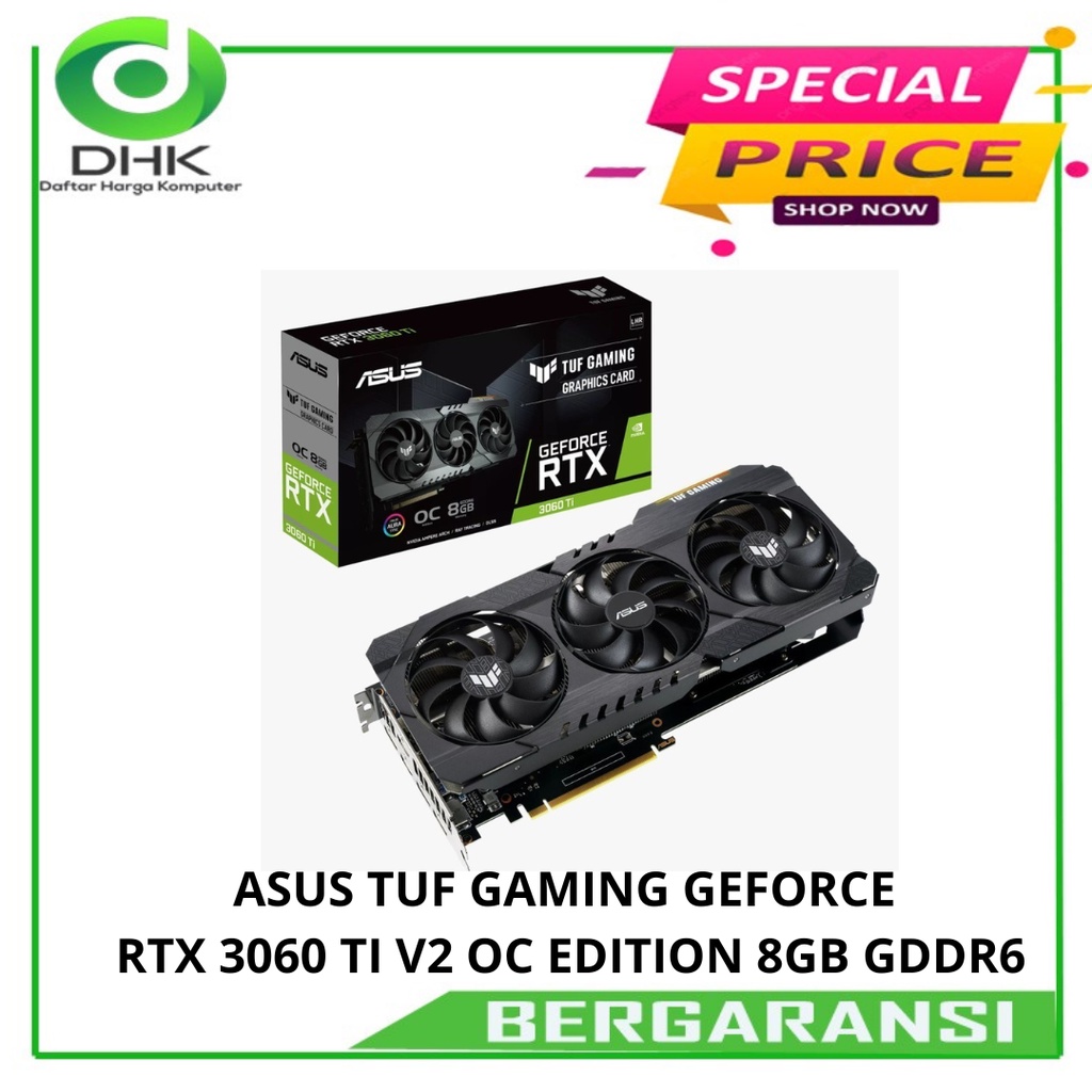 ASUS TUF GAMING GEFORCE RTX 3060 TI V2 OC EDITION 8GB GDDR6