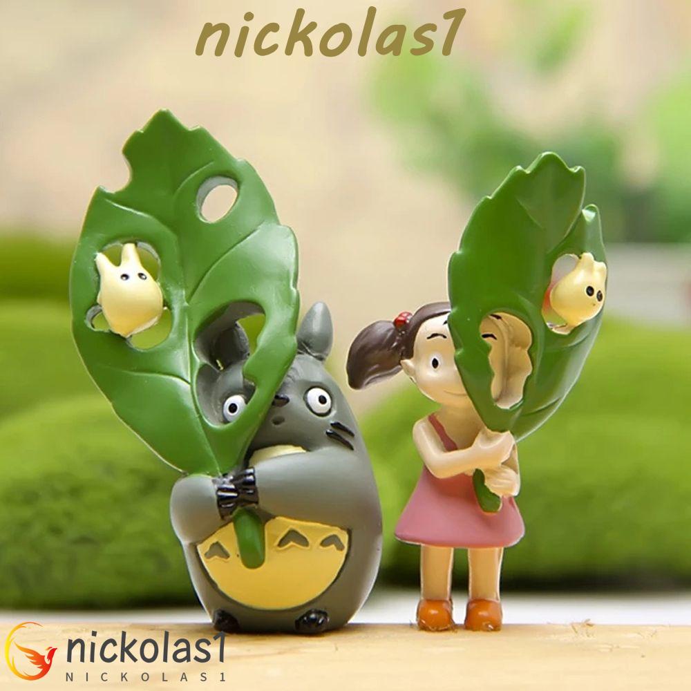 Nickolas1 My Neighbor Totoro Collection Dekorasi Mobil Taman Mini Anime Resin Ghibli Totoros