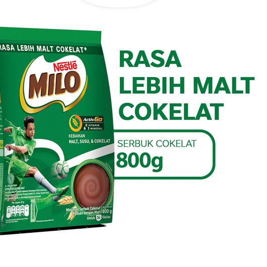 

Discount✔️✔️-MILO ACTIV-GO Susu Coklat Pouch 800 gr