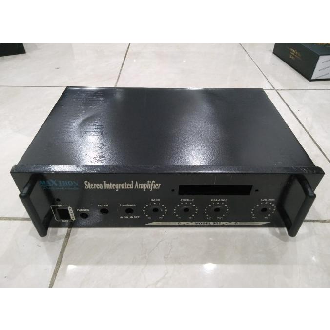 BOX STEREO AMPLIFIER MAXTRON 501 box stereo amplifier USB 501 .