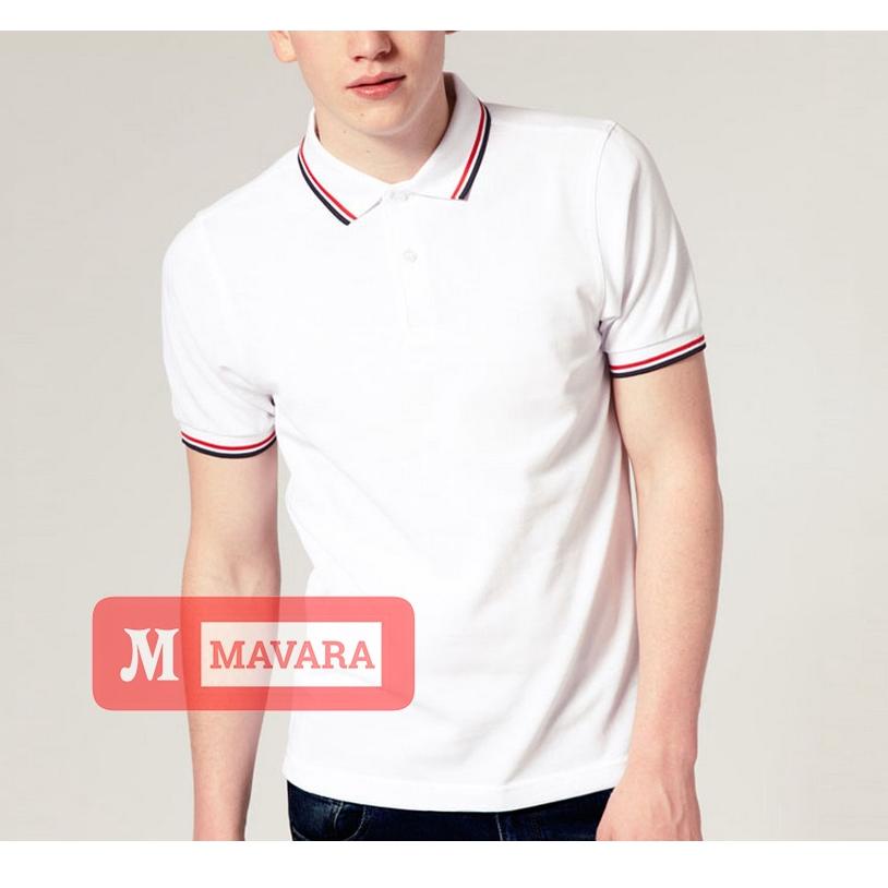 MALVARA - Polo Shirt / Polo List / Kaos Kerah Pria / Kaos Polo / Tshirt Pria {MRK.04Ja23a}