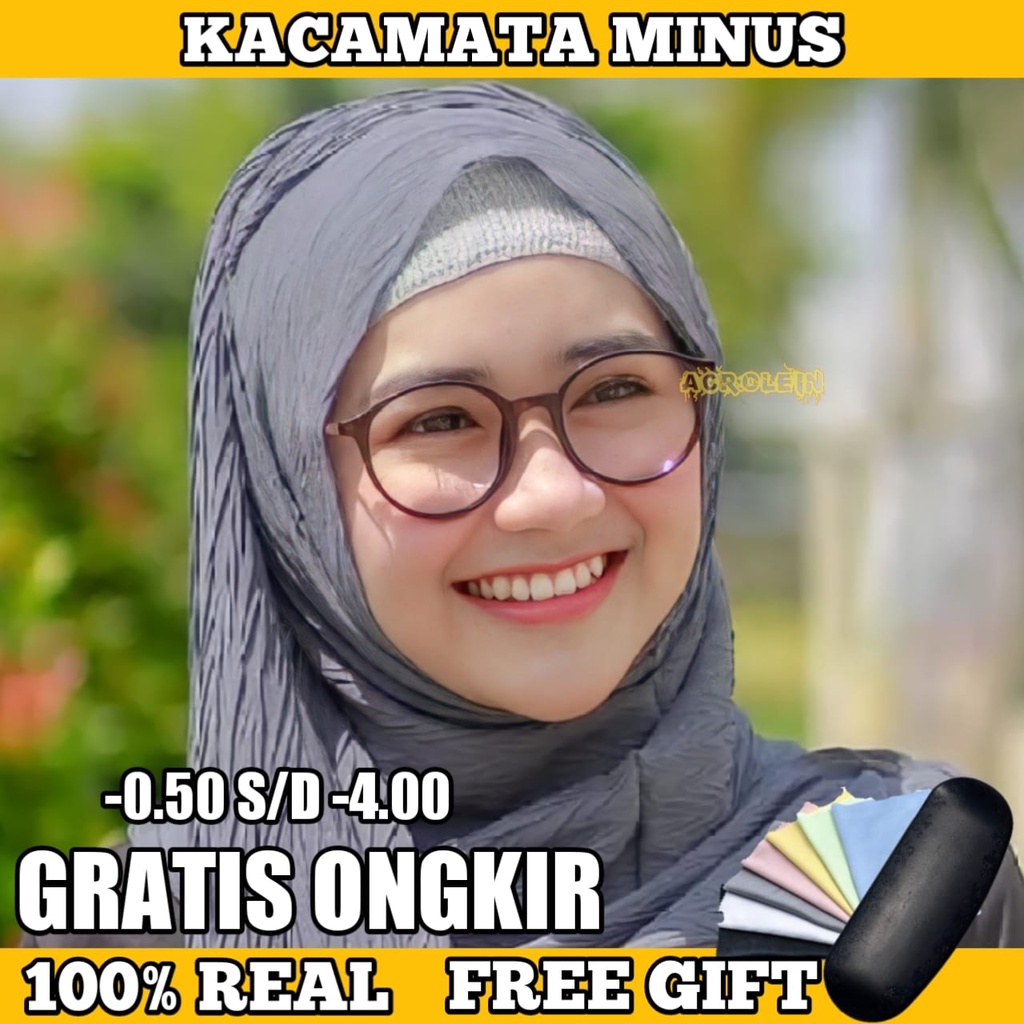 TOP KACAMATA LENSA MINUS PRIA DAN WANITA MILENIAL FREE BOX DAN LAP KOREAN STYLE