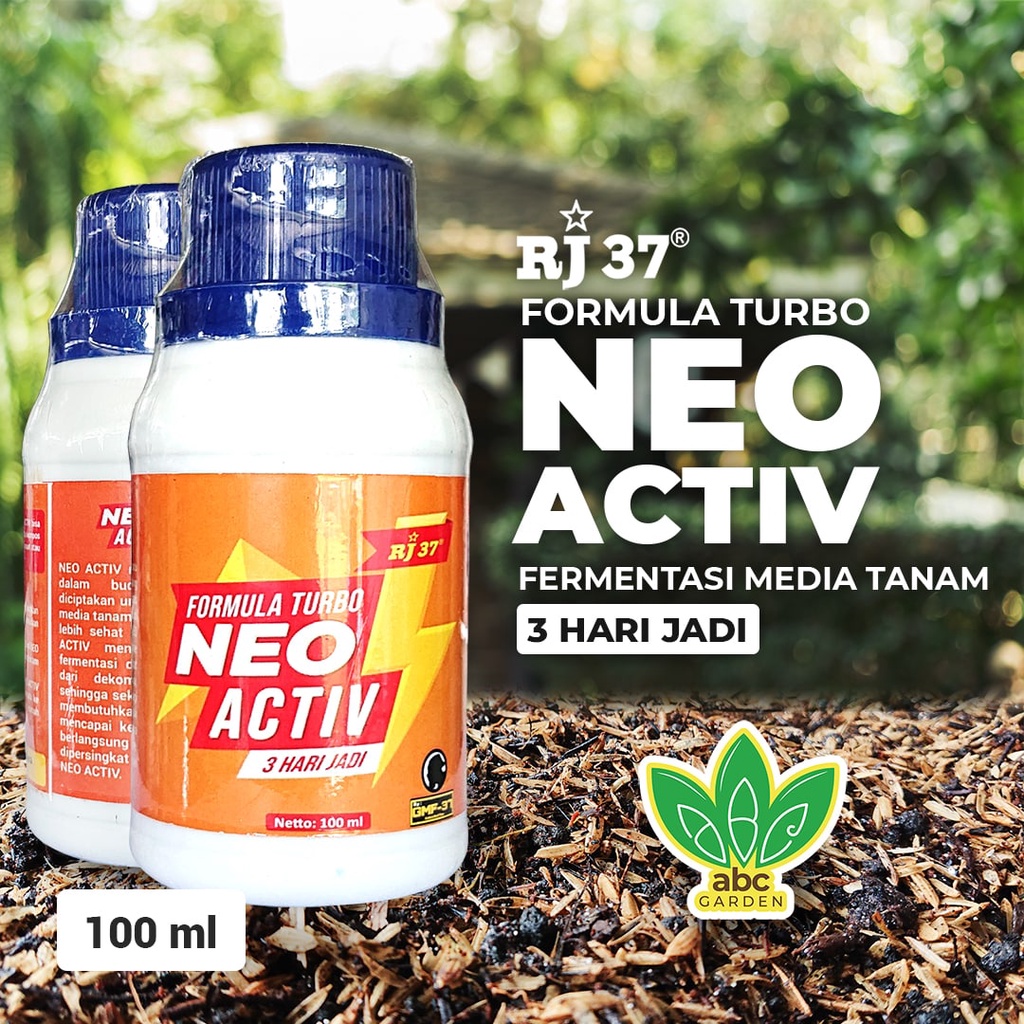 [100ml] Dekomposer Terbaik RJ 37 Neo Activ Fermentasi Kilat Kurang dari 1 Minggu