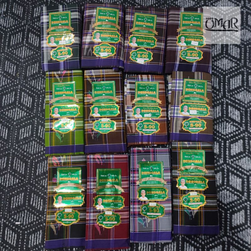 Sarung Donggala Kotak S90 Full Sutra ORIGINAL