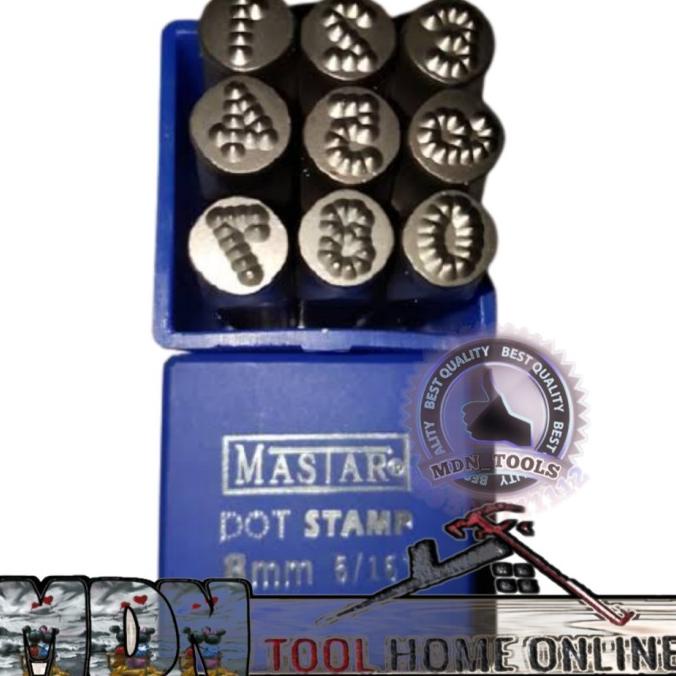 

Ketok Angka model titik / bintik size 5 mm MASTAR GERMANY