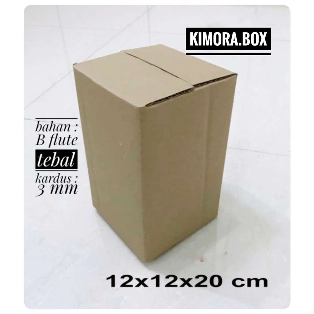

Kardus karton uk. 12x12x20 cm Kotak Box ST untuk packing Souvenir